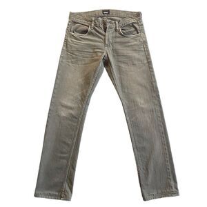 Hudson Jeans "Byron Selvage" Men's Slim Fit Distressed Green size 31